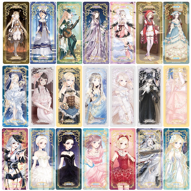 Bộ thẻ bài Ngôi Sao Thời Trang Miracle Nikki S7 Mê Chi Các 7 - postcard, bookmark