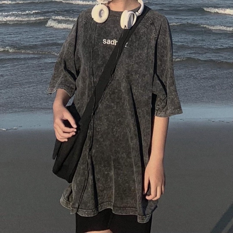 Áo DUSTY SIGNATURE ĐEN - XÁM | BigBuy360 - bigbuy360.vn