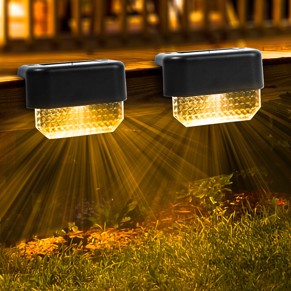 Đèn LED Năng Lượng Mặt Trời Chống Thấm Nước Hình Vuông Dùng Trang Trí Cầu Thang Sân Vườn