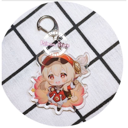 Klee Móc khoá Genshin Impact  m3 (in giữa acrylic)