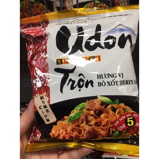 Mì Udon Sưki Sưki Trộn Hương Vị Bò Xốt Teriyaki Gói 82G