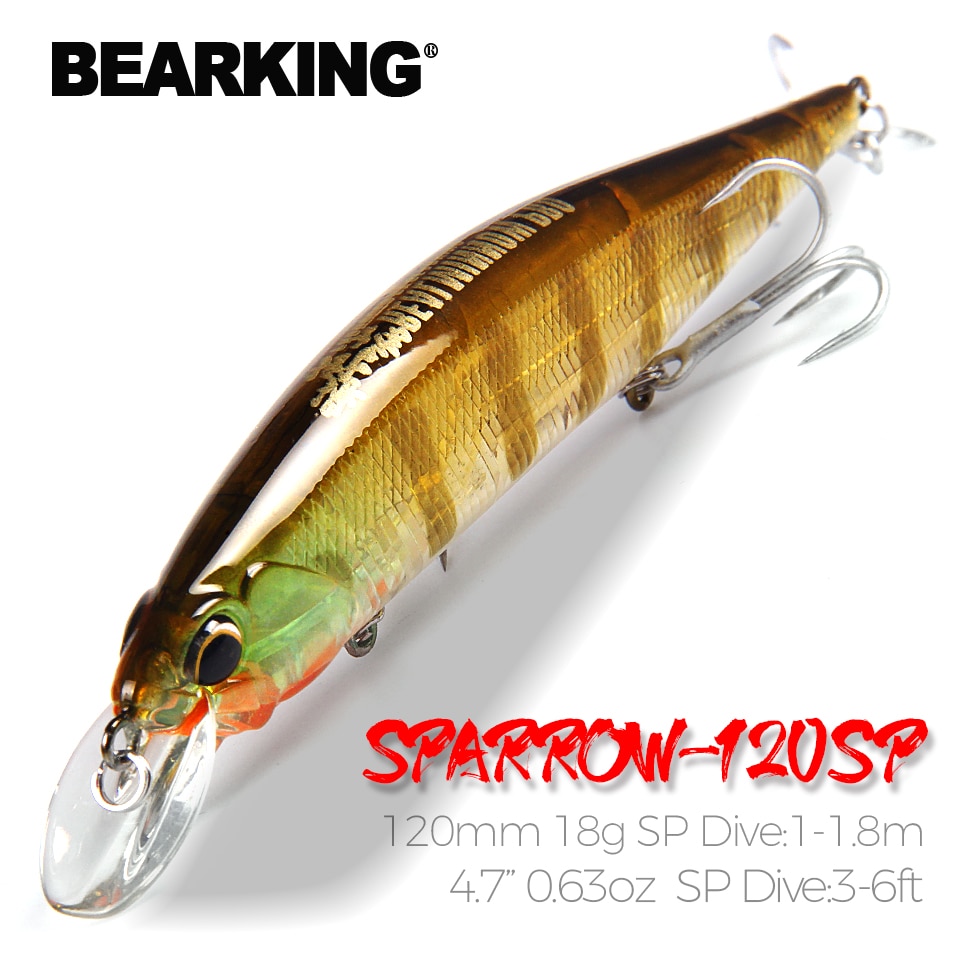 Mồi Giả Câu Cá Bearking 120mm 18g Chất Lượng Cao