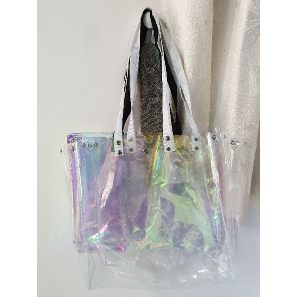 TÚI PVC TRONG SUỐT ĐI BIỂN CHỐNG THẤM NƯỚC 40CM X 40CM X 10CM DÀY 0.2MM