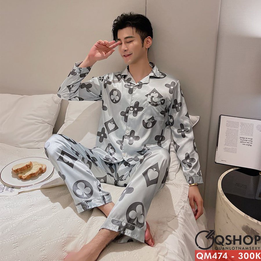 Bộ đồ pijama nam quần dài, tay dài QSHOP QM473-QM474