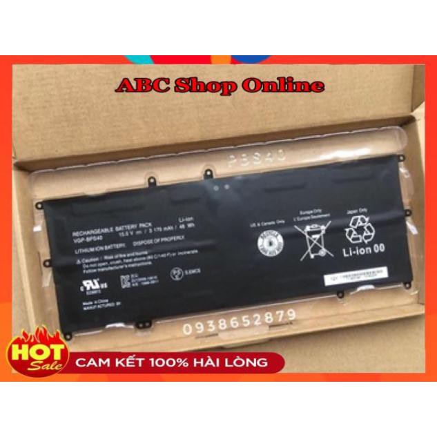 [Mã 273ELHA100K0 hoàn 7% đơn 500K]  Pin Sony Vaio VGP-BPS40 Flip SVF15A SVF15N BPS40 15V 3178mAh 48Wh ZIN