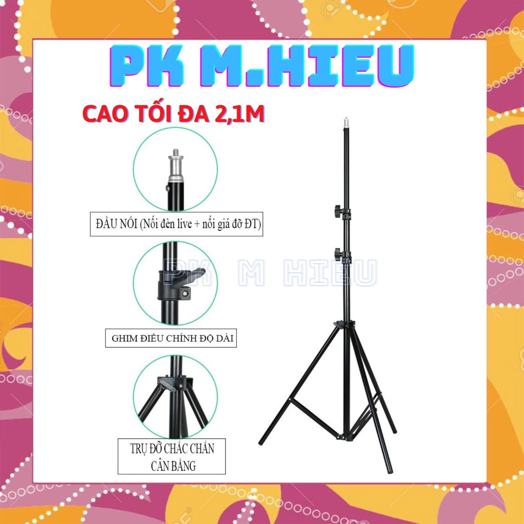 Chân đèn livestream cao 2.1M studio, chụp ảnh, quay phim