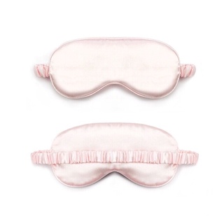 Bịt mắt lụa ngủ cao cấp - tím pastel