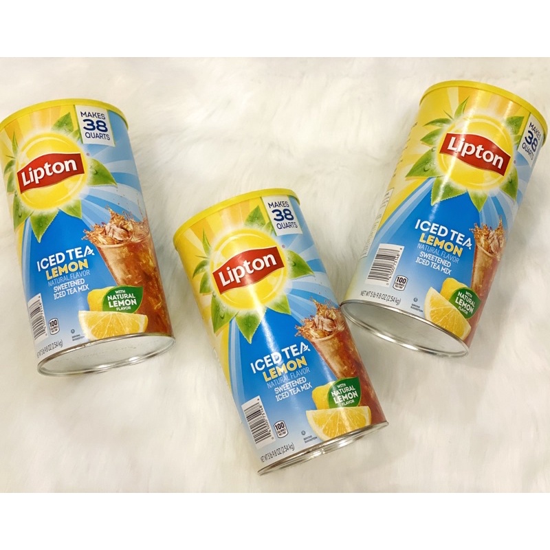 [HÀNG MỸ] Trà chanh bột Lipton hộp 2.54kg