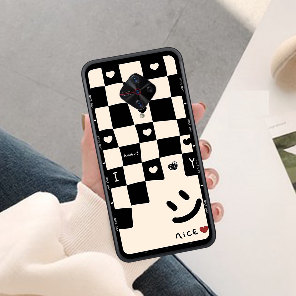 Ốp Lưng VIVO S1 - S1 PRO ,  In Hình &quot;Black Heart&quot; Phong Cách Đẹp.