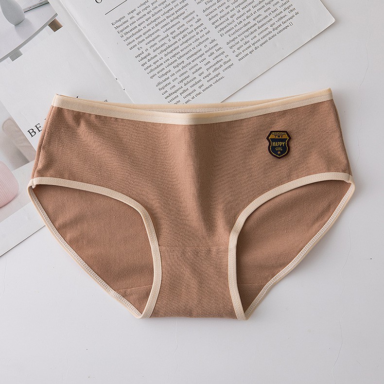 Quần Lót Cotton Lụa Mềm Mịn Thoáng Khí, Thấm Hút Mồ Hôi Nhanh - Quần Lót Nữ Happy Girl