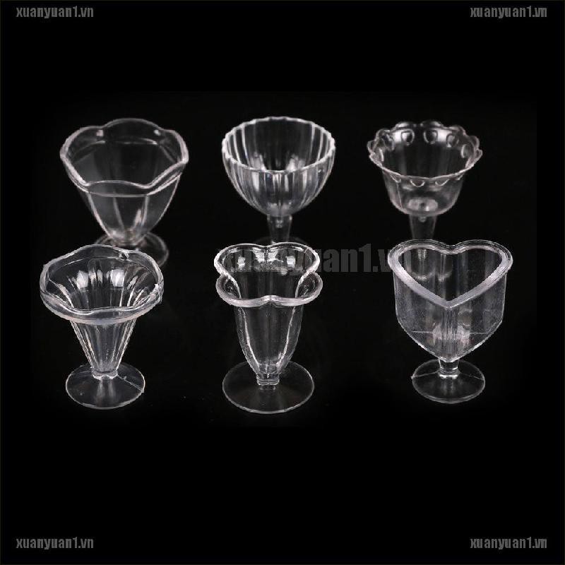 [XUANYUAN1] Set 6 Ly Kem / Đồ Ăn Nhà Búp Bê Thu Nhỏ