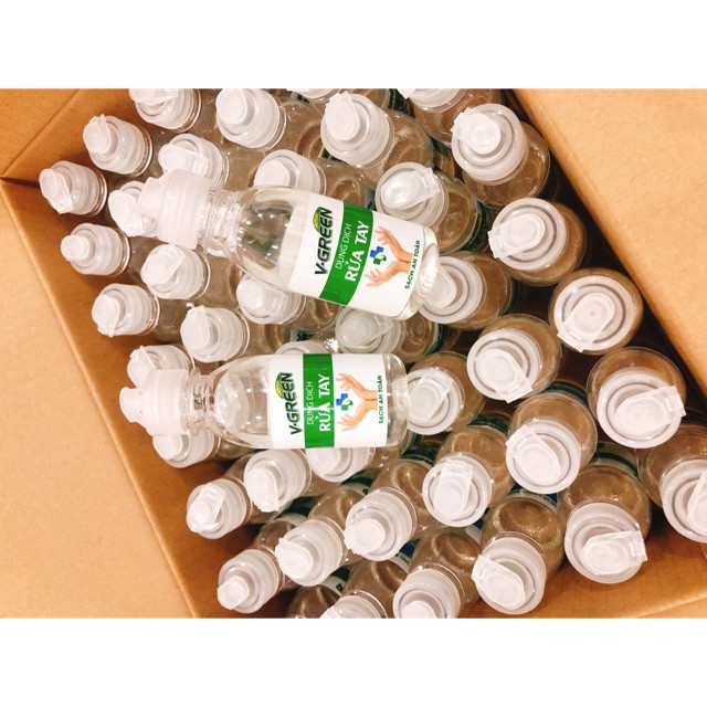 Nước rửa tay khô VGreen 100ml khử trùng nhanh tiện lợi mang theo HOT | BigBuy360 - bigbuy360.vn