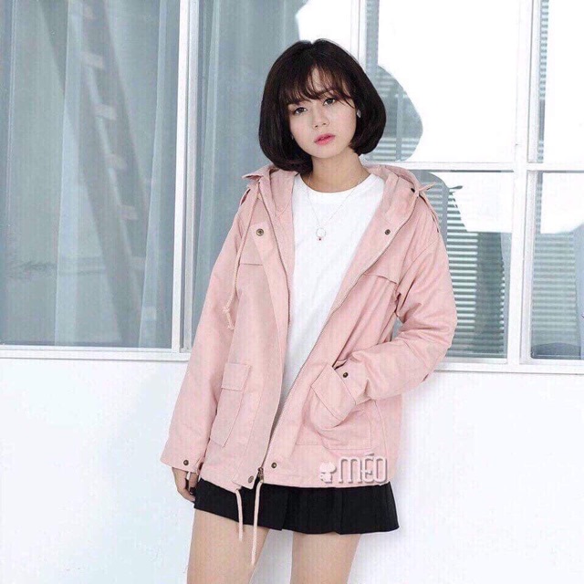 SALE ÁO KHOÁC KAKI TRƠN CÓ MŨ | BigBuy360 - bigbuy360.vn