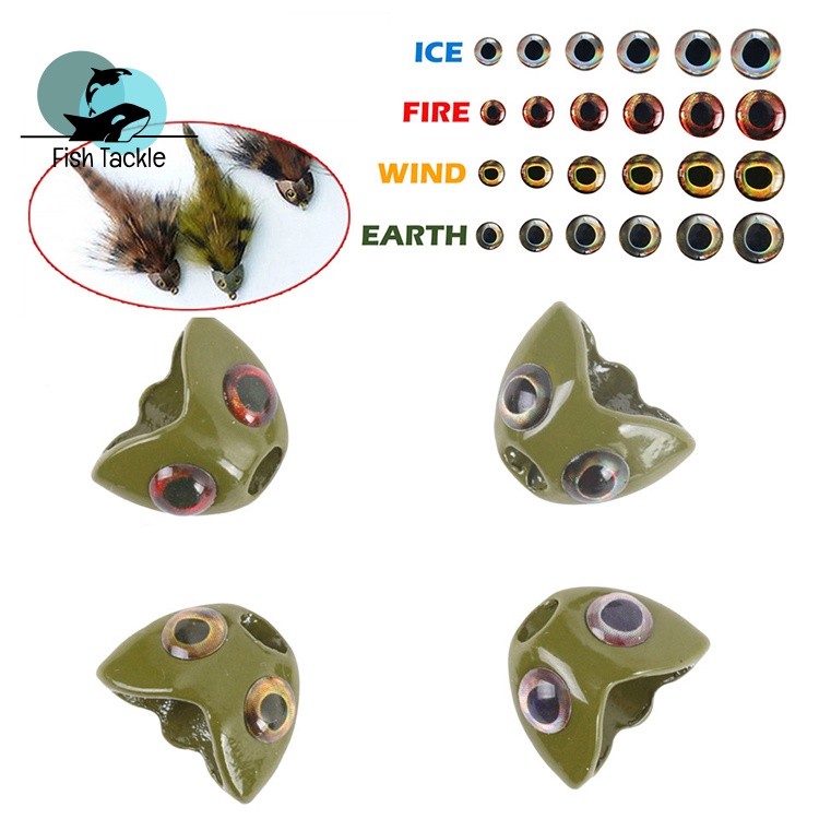 Set 72 Mắt Cá 3D 6mm 8mm 10mm Chất Lượng Cao