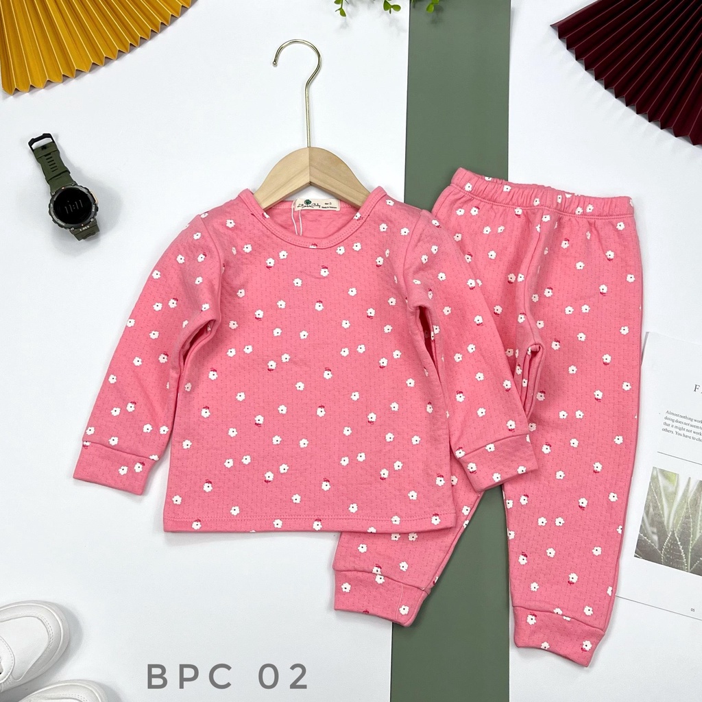 Bộ quần áo cotton LITIBABY dài tay, hình họa tiết size 3 đến 10 tuổi