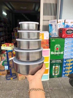 🍊BỘ THỐ LẠNH INOX 5 MÓN