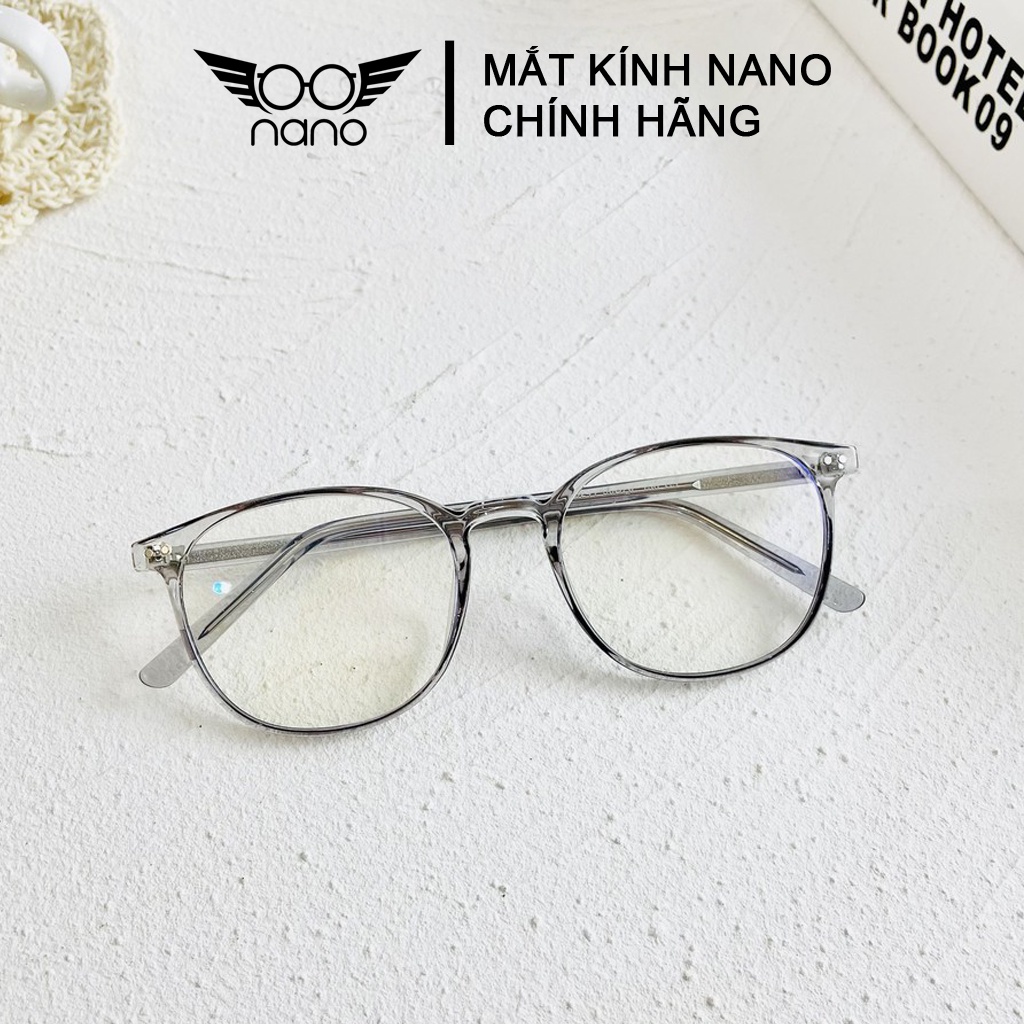 Gọng kính cận nữ, gọng kính vuông bầu NANO 8241 chất liệu nhựa dẻo bền bỉ chống trầy xước phong cách Hàn Quốc