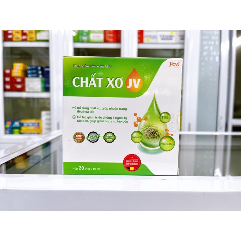 ✅ Chất xơ JV - Bổ sung chất xơ, giúp nhuận tràng, tiêu hóa tốt Dược CVI nguyên liệu từ Bỉ