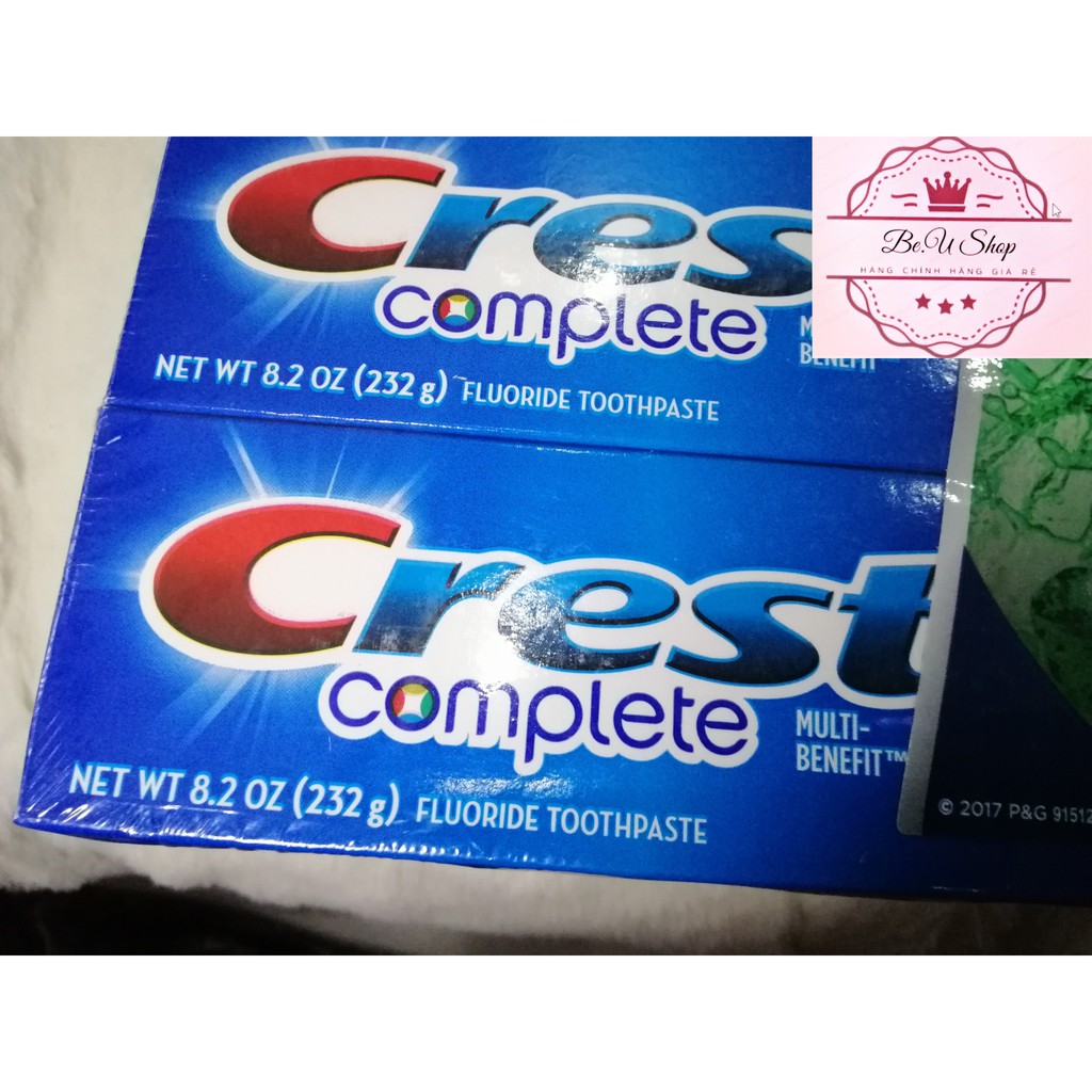 {Cam Kết Chính Hãng} Kem đánh răng Crest Complete Extra Whitening Scope - MỸ - 232g