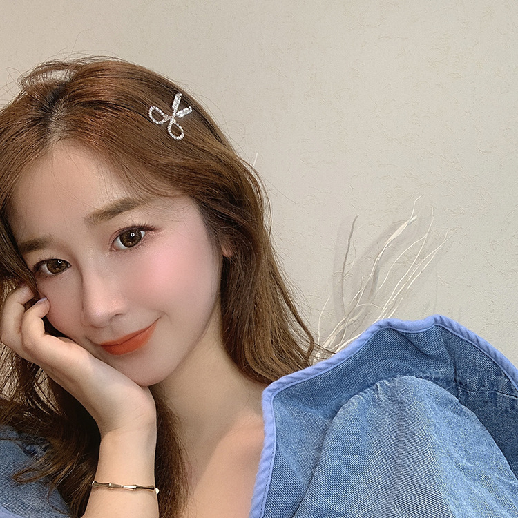 Kẹp Tóc Đính Đá Pha Lê Phong Cách Thời Trang Đơn Giản 23438