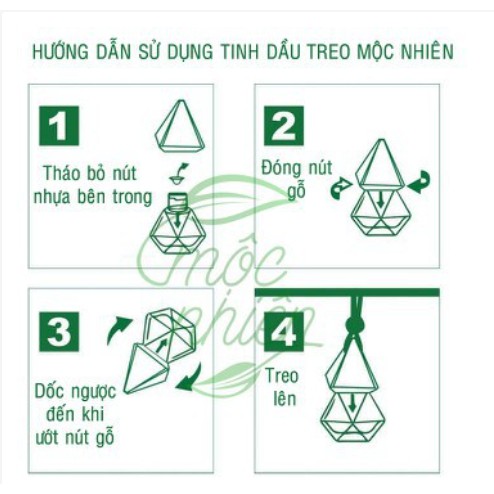 Tinh dầu treo xe, Tinh dầu thiên nhiên100% nguyên chất, có tem chống hàng giả chính hãng  MỘC NHIÊN- D&A Shop.