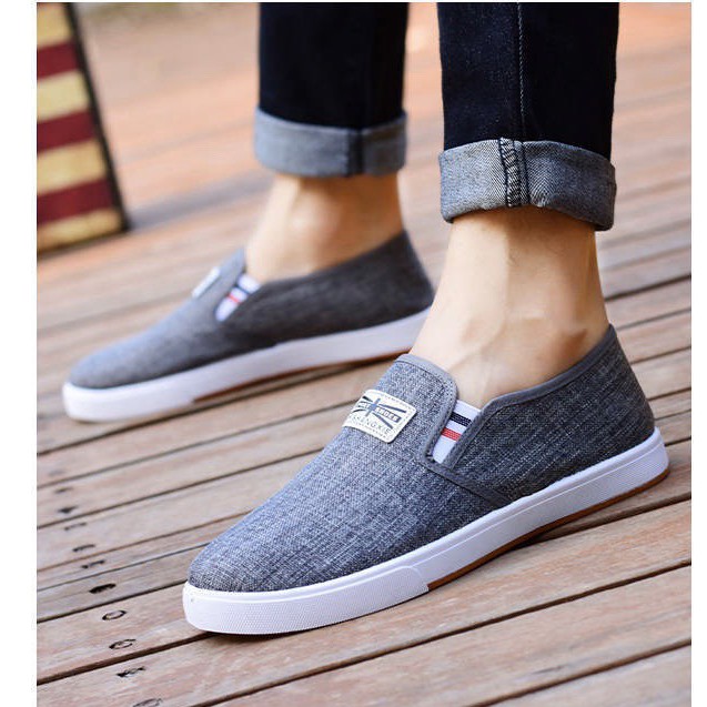 (Có 2 Màu) Giày lười vải nam Sport Shoes thoáng khí | BigBuy360 - bigbuy360.vn