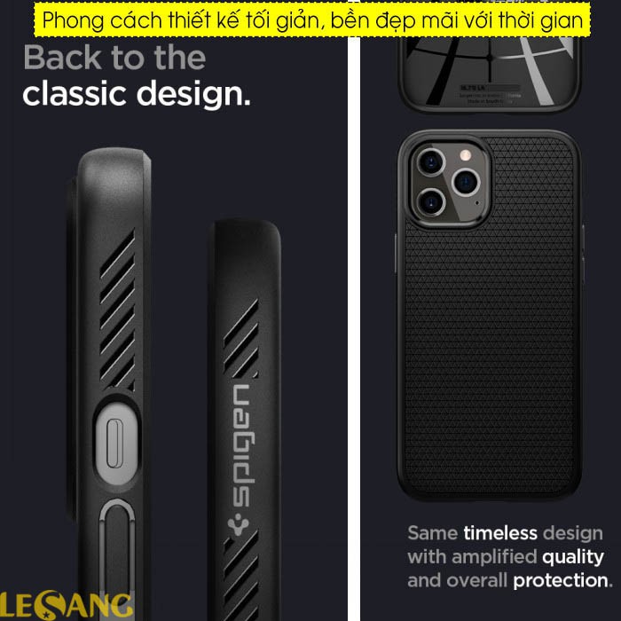 Ốp lưng iPhone 12 Pro Max / 12 / 12 Pro / 12 Mini Spigen Liquid Air Armor - Hàng chính hãng