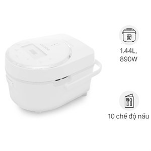 Nồi cơm điện Cuckoo CR-0810F/WHWHVN màu trắng dung tích 1.44L