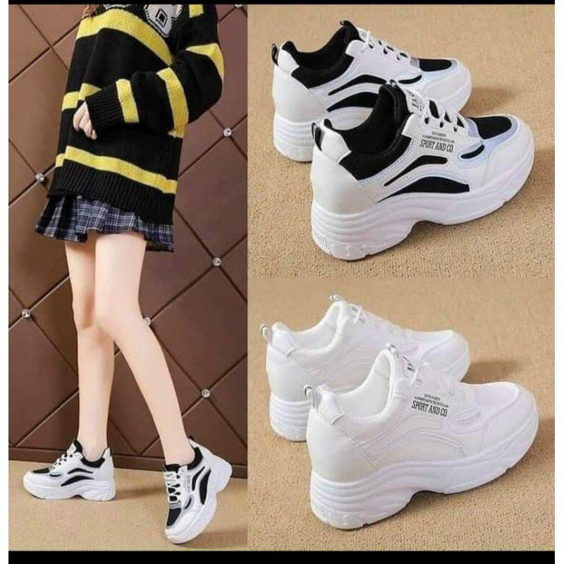 Giày thể thao độn đế ❤ giày sneaker đế độn 5p ful