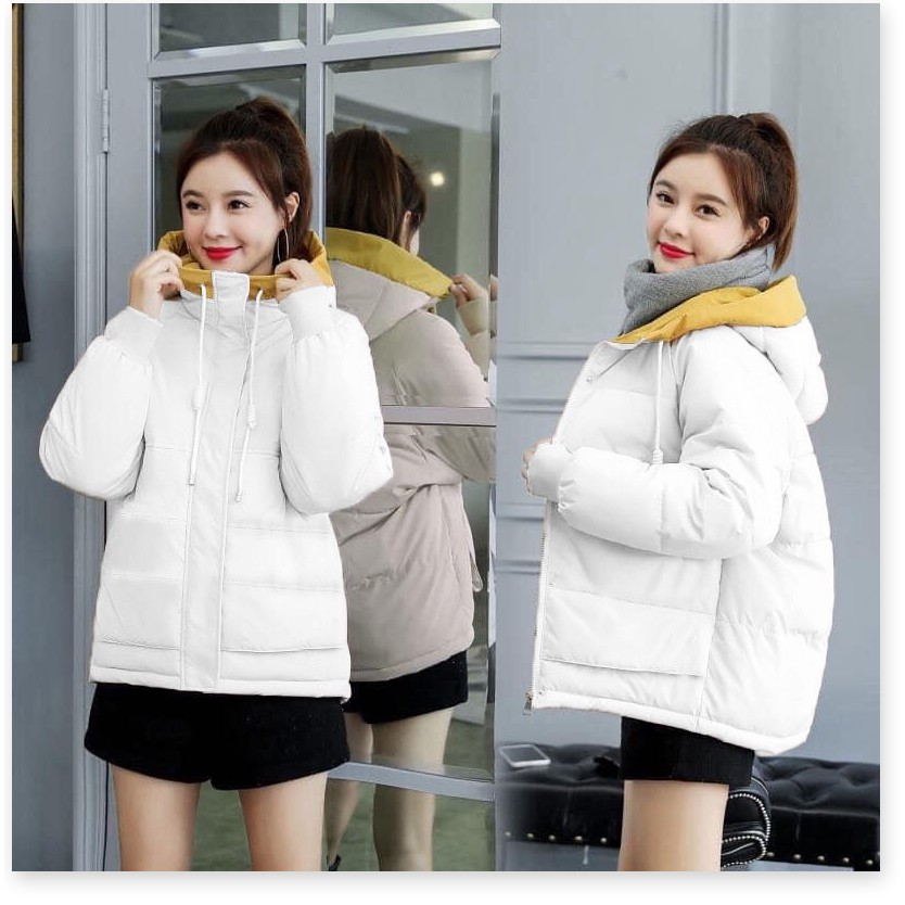 ÁO KHOÁC PHAO NỮ 3 LỚP CÓ NÓN THỜI TRANG BAO ẤM ÁP CHO MÙA ĐÔNG NĂM NAY THỜI TRANG NYNA STORE