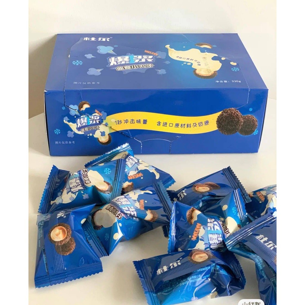 [SIÊU HOT] Sô cô la nhân phô mai tan chảy 3 lớp - Hộp 330 gram (30 viên)
