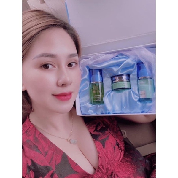 KEM FACE BABY XANH  BỘ 3 GIẢM THÂM NÁM,