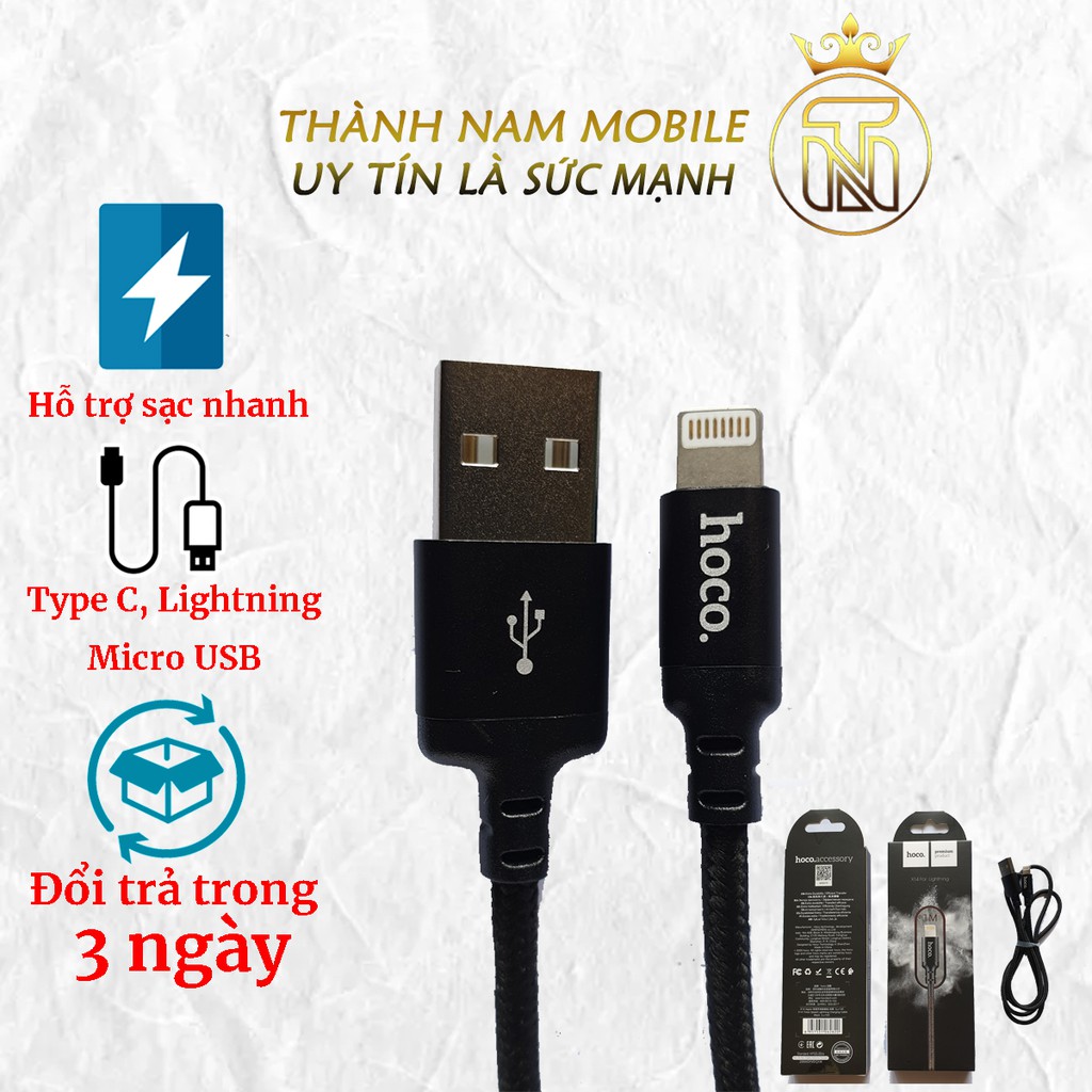 Dây sạc điện thoại X14 Lightning thiết kế đầu cáp vuông góc giúp hạn chế tình trạng gập gãy