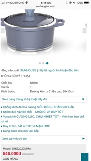 Nồi vân đá sunhouse
