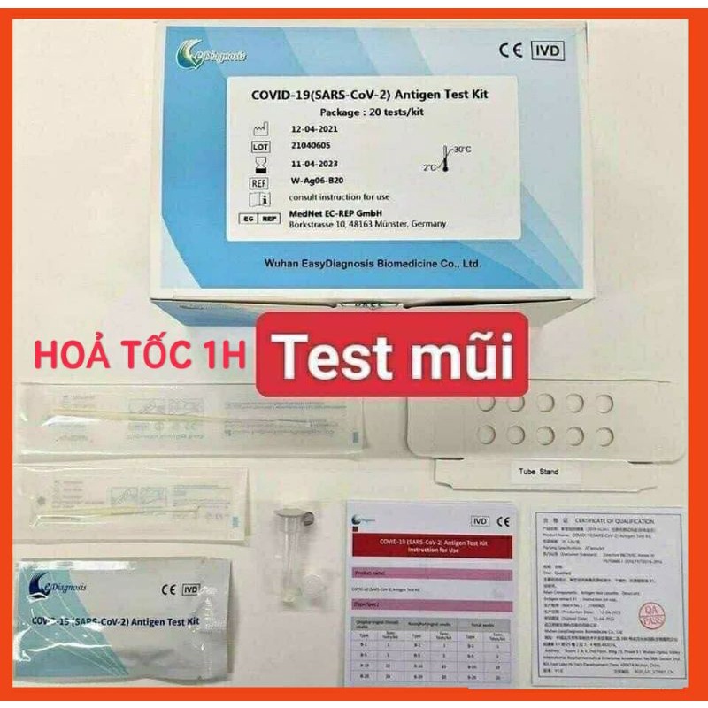 Bộ Kit Test Nhanh Covid 19 Tại Nhà Antigen Test Kit Công Nghệ Đức Được Bộ Y Tế Cấp Phép