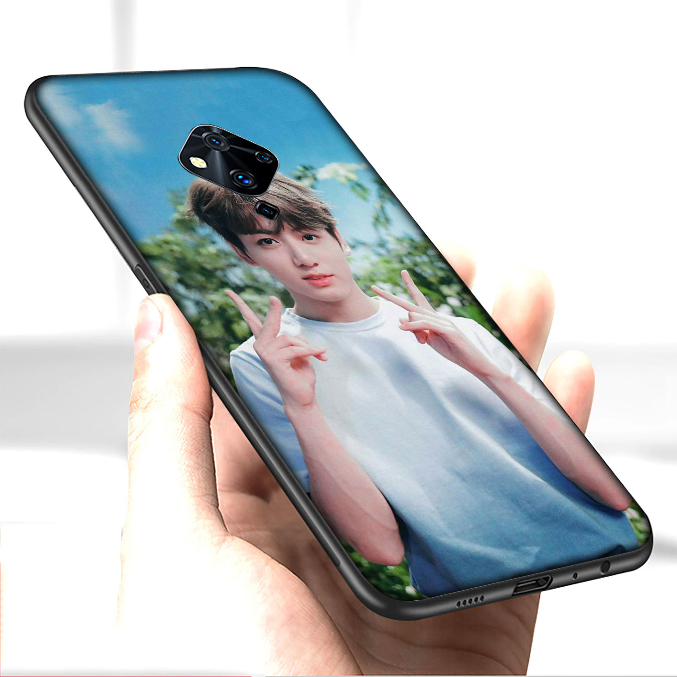 Ốp Điện Thoại Silicon Mềm Hình Jungkook K27 Cho Samsung Galaxy A9 A8 A7 A6 Plus J8 2018 + A21S A70 M20 A6 + A8 + 6plus