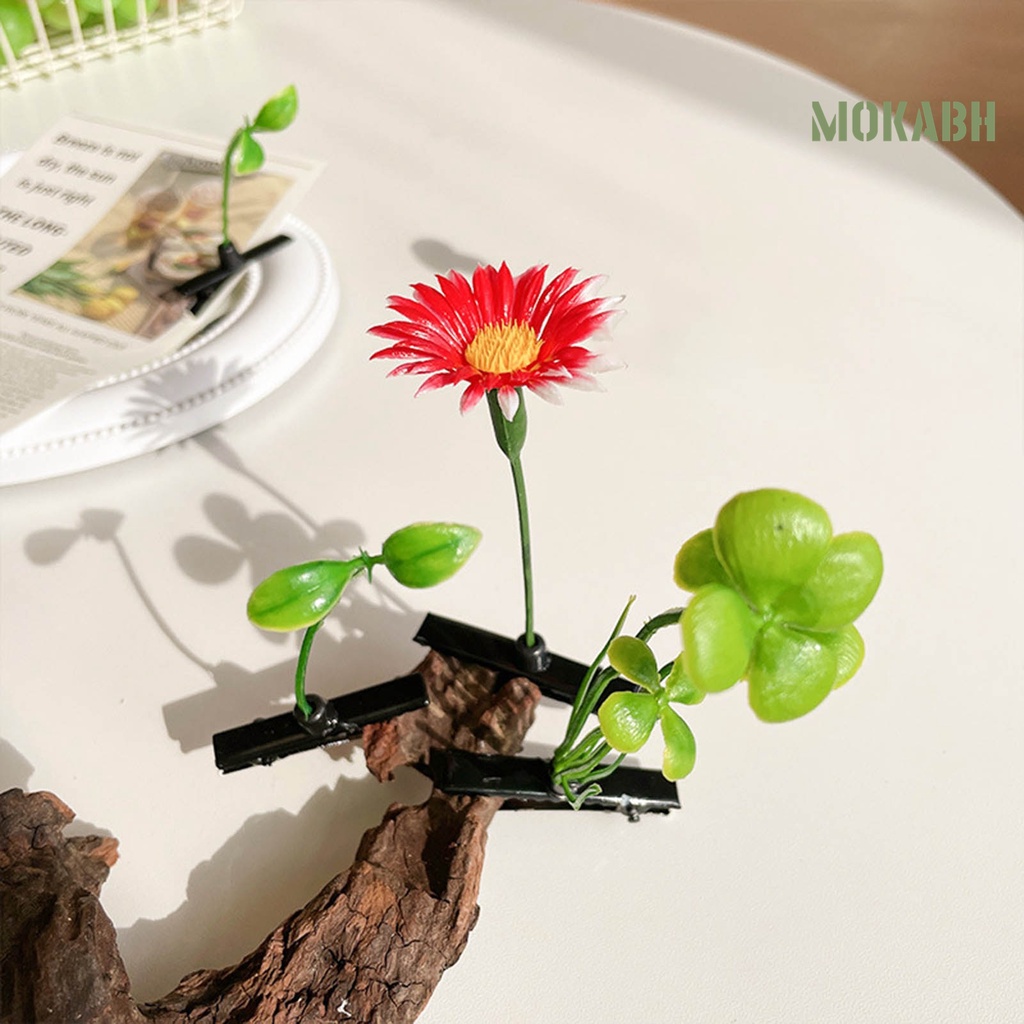 Kẹp Tóc Hình Hạt Đậu Mini Chống Trượt Cho Bé Gái