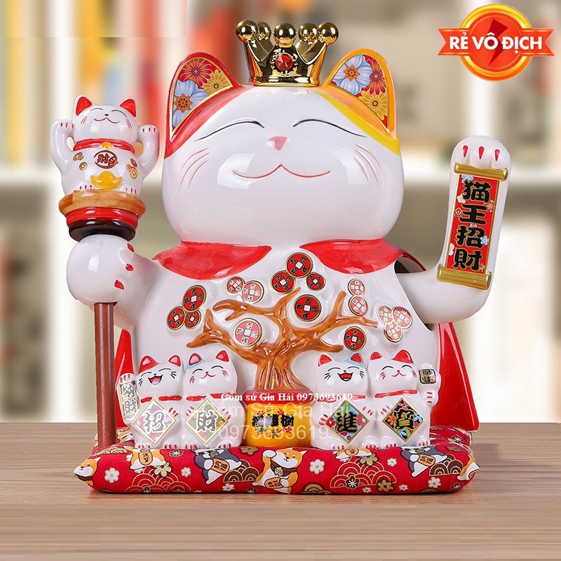 ♥️ĐỔI TRẢ MIỄN PHÍ NẾU BỂ VỠ♥️ Mèo thần tài, mèo may mắn maneki Neko vẫy tay đủ size