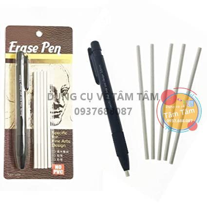 [ TÂM TÂM ]-Bút tẩy kèm theo 5 lõi tẩy, Bút gôm-