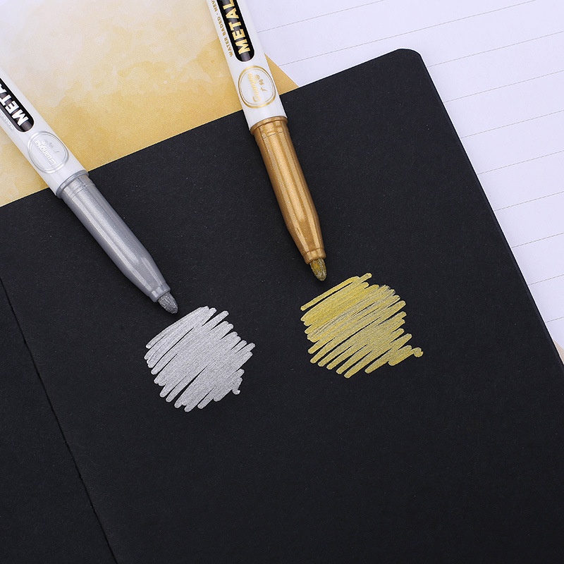 Bút Metallic màu ánh nhũ kim loại dùng vẽ calligraphy nghệ thuật DIY. MS: GN560