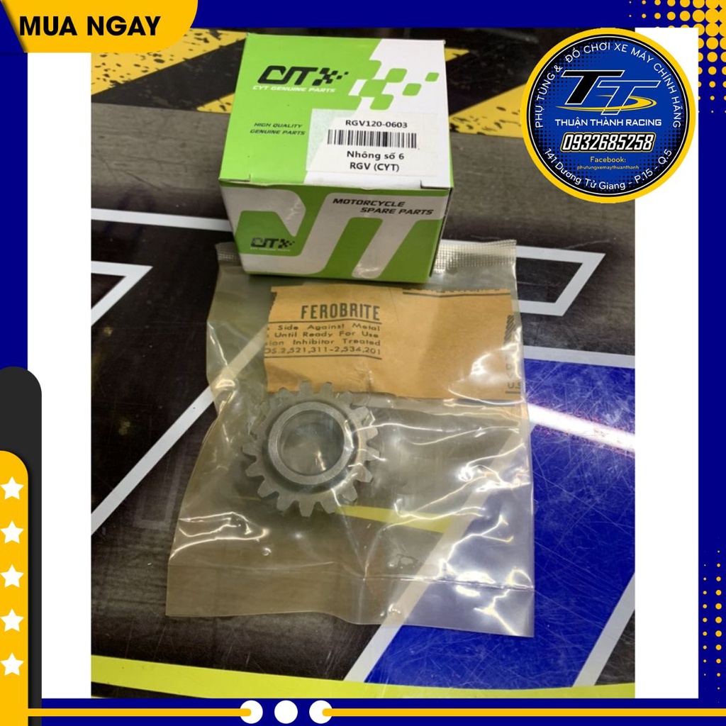 Nhông số 6 Sport CYT - Xipo/Satria/RGV