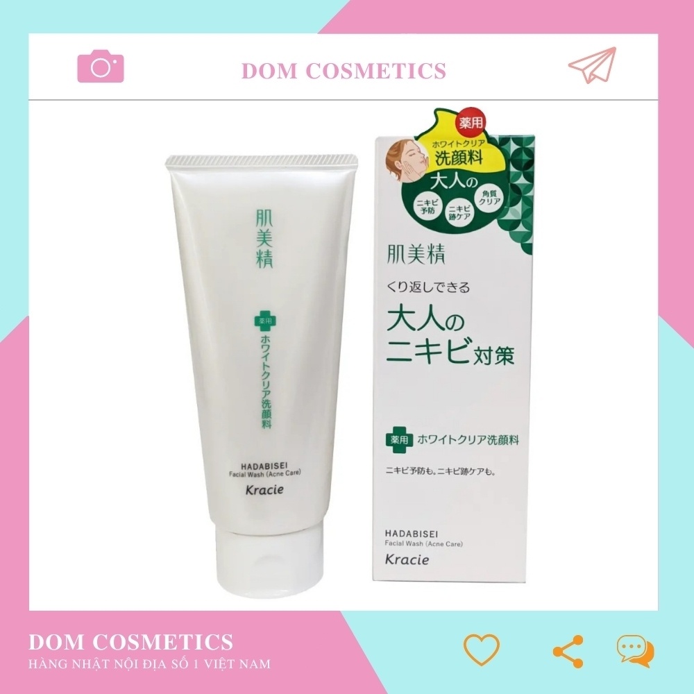 Sữa Rửa Mặt Kracie Hadabisei 110g chính hãng Nhật Bản