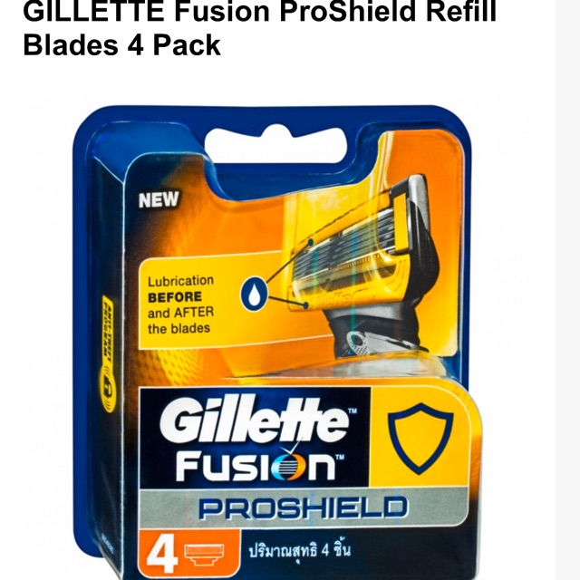 Dao cạo râu Gillette fusion Proshield 4pack