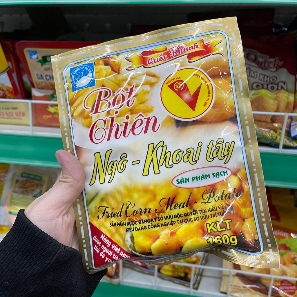 Bột chiên ngô khoai Quốc Khánh gói 160g
