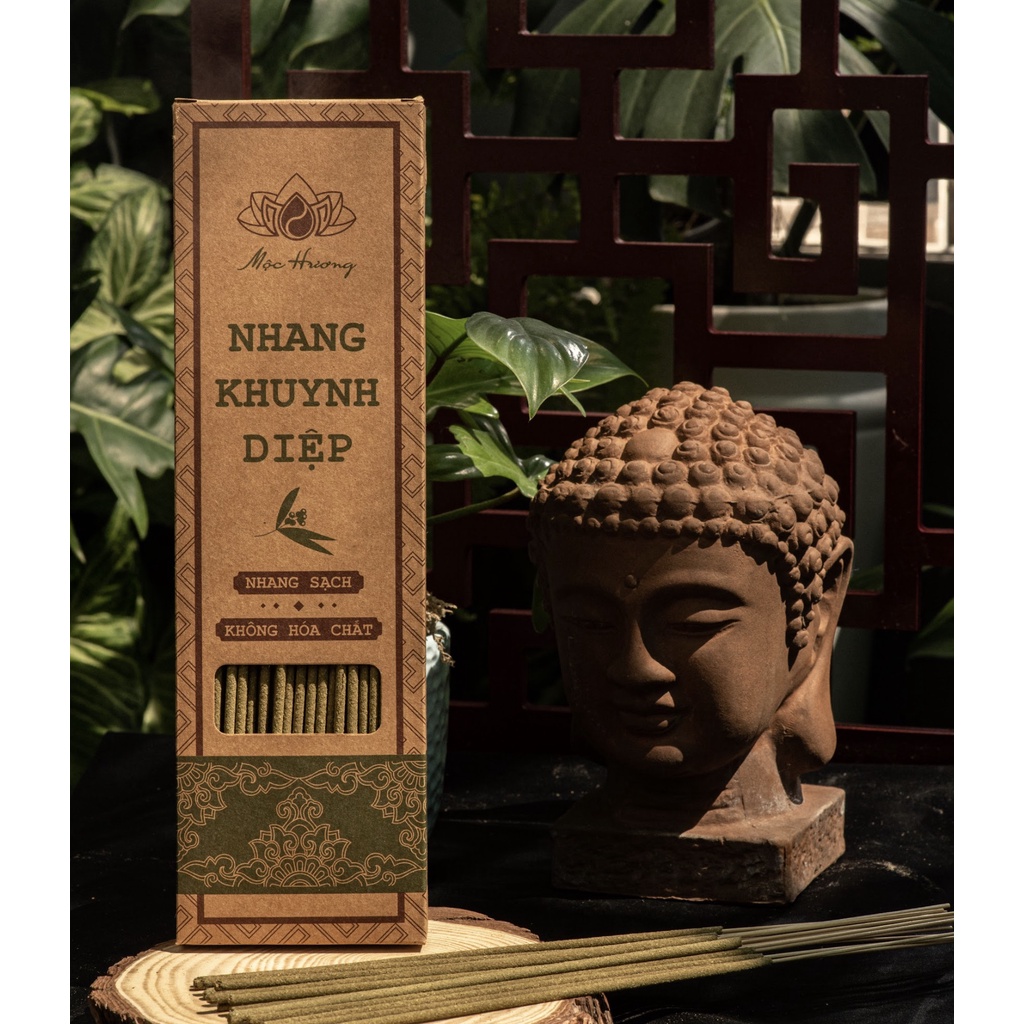 Nhang Trầm Hương Tự Nhiên Nhang sạch Mộc Hương, Nhang cây thờ cúng chiều dài 30cm