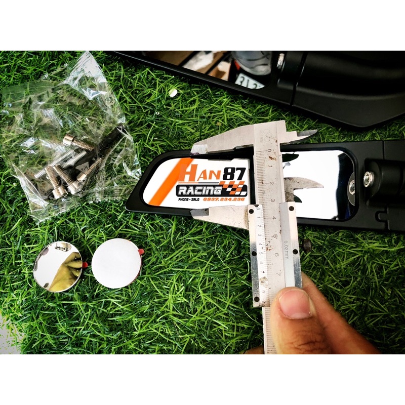 Cánh Gió Chiếu Hậu Bản To - Nhôm CNC - siêu đẹp CBR150 GSX150 R15