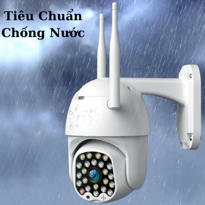 Camera wifi Yoosee ngoài trời xoay 360 Góc Rộng PTZ X3000 , chống nước , đàm thoại 2 chiều , 23 led siêu sáng