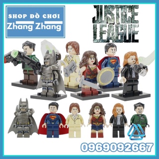 Đồ chơi Xếp hình người dơi Batman Superman - Lex Luther Wonder Woman Lois Lane Hechman Minifigures Dcool jisi 0238 0243