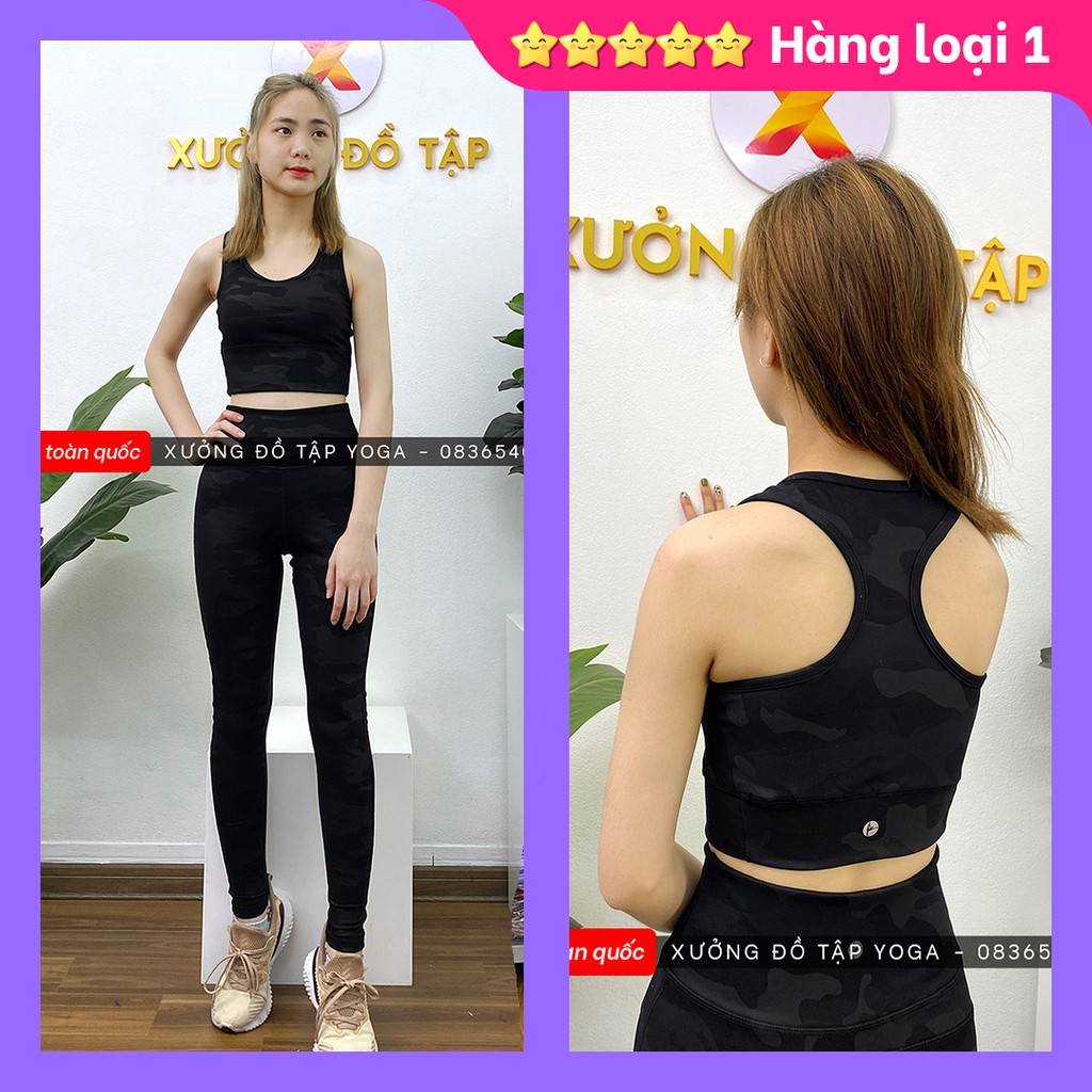 ☘️☘️Cam kết ảnh thật 100% ☘️☘️ SET TẬP Yoga, Gym, Aerobic - Bộ tập thể thao nữ lưng 3 lỗ họa tiết ☘️☘️