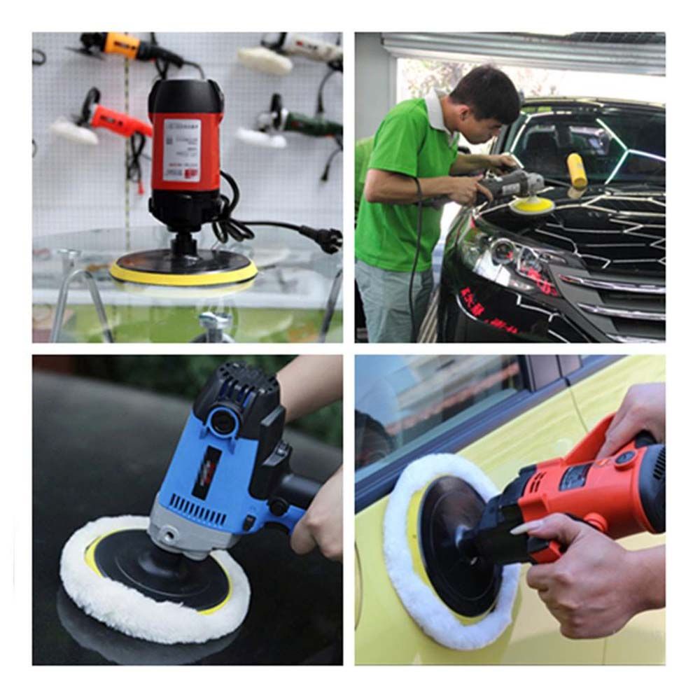 Đĩa len đánh bóng xe hơi có thể tái sử dụng 3/4/5/6/7 Inch